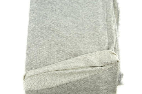 Heather Light Gray French Terry Knit Fabric 1 yard and 22 inches length FTK00720